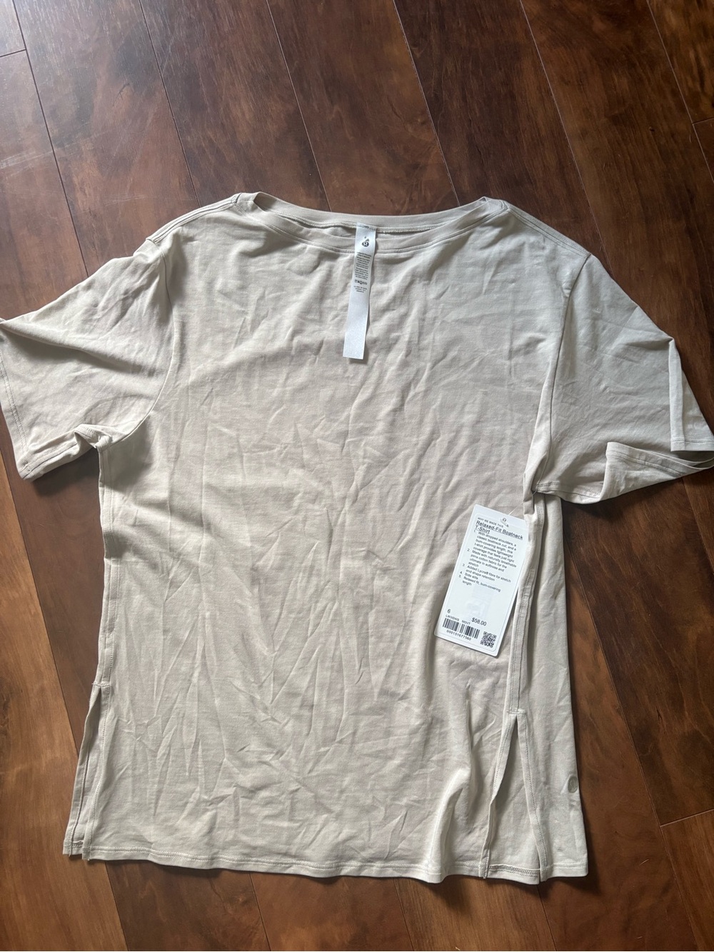 lululemon athletica Women’s Relaxed Short Sleeve Tee in Light Beige